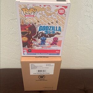 #1618** Funko Godzilla 1893 Vinyl Figure Boxed - White, Red, Blue Collections
